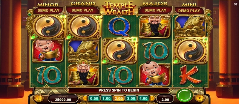 Temple Of Wealth jackpot